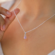 Set de pendentifs arc-en-ciel en zircon cubique et argent sterling 92,5 ̧